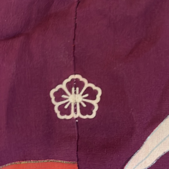 Vintage Japanese bamboo Kimono silk robe. - Picture 9 of 12